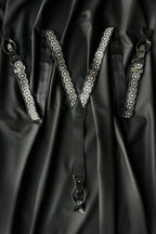 Sicily Chalk White Floral Patterned Silk Suspenders ETNA
