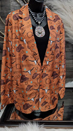 Baha Ranch Cowboy Things Womens Western Blazer Baha Ranch Western Wear