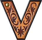 Monogrammed Initial Western Leather Look Saddle Longhorn Cowboy Cowgirl Kitchen Dish Towels Made in America Baha Ranch Western Wear