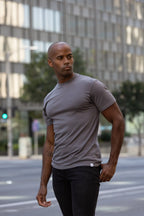 The Original Men's Bamboo Viscose/Organic Cotton Short Sleeve T-Shirt - Classic Cut Spun Bamboo