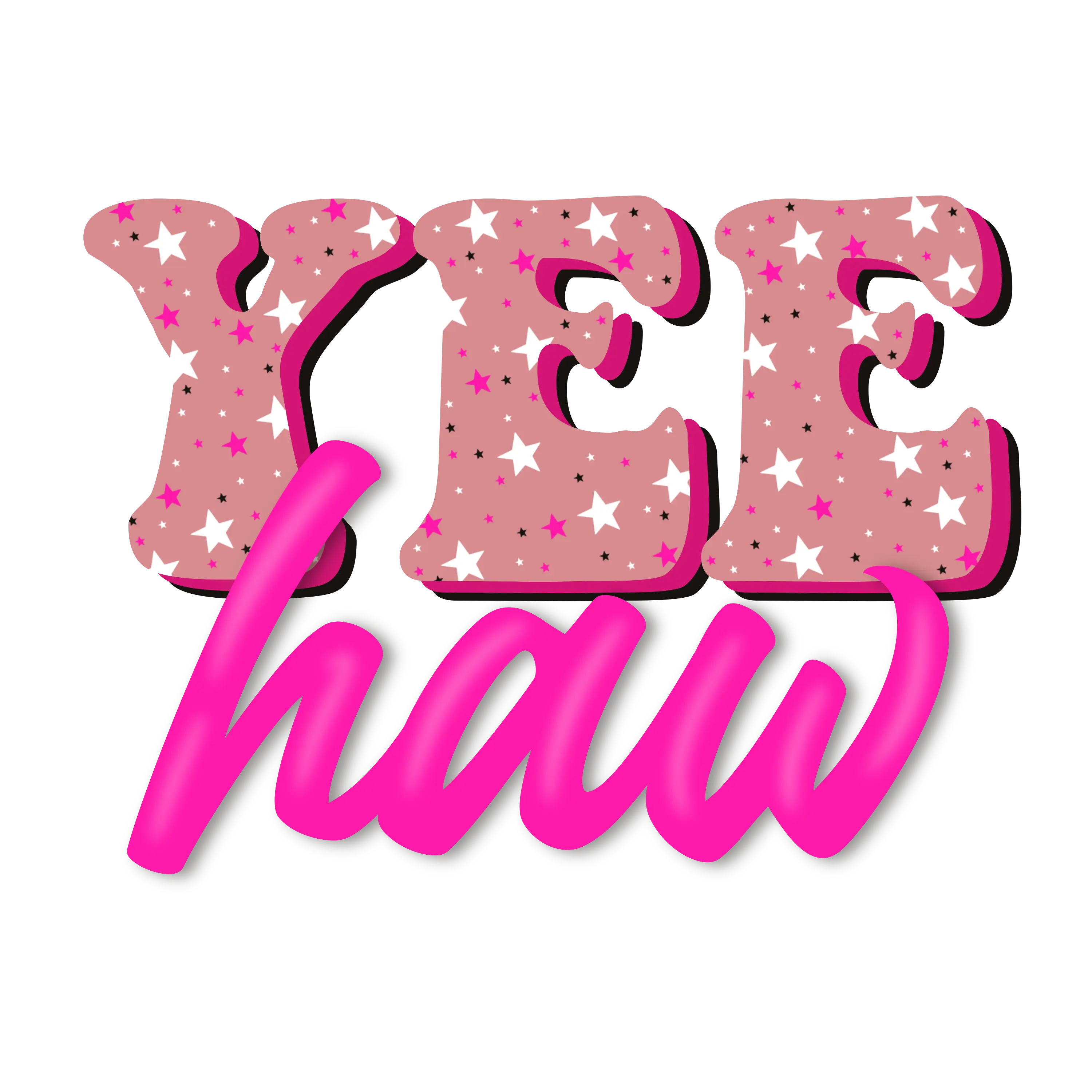 Yeehaw Pink Bikini Baha Ranch Western Wear