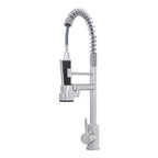 Bothwa Home CUPC Certified 19' Single Handle Kitchen Faucet ( Brushed Nickel Finish)