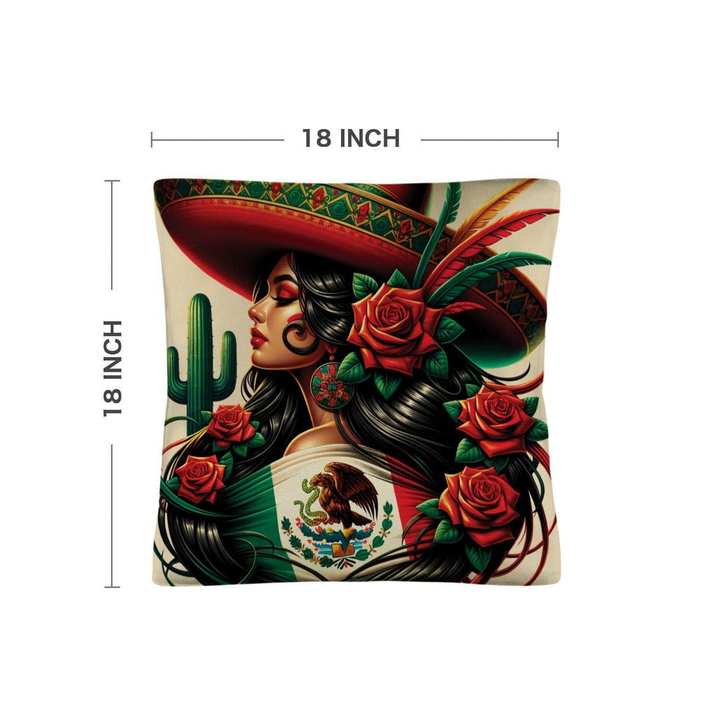 Colores De Mexico La Mexicana Pillow Case Made in America Baha Ranch Western Wear