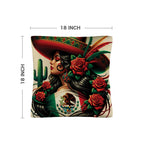 Colores De Mexico La Mexicana Pillow Case Made in America Baha Ranch Western Wear