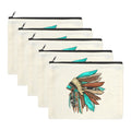 Baha Ranch Native Headdress Cosmetic Bag Pouch Pack of 5 Made in America Baha Ranch Western Wear