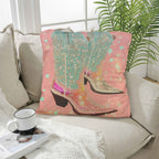 Baha Ranch Retro Pop Western Bling Boots Pillow Case Made in America Baha Ranch Western Wear