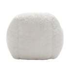 Bean Bag Chair, Comfy Bean Bag Sofa with Back Support, Faux Fur Bean Bag Chair for Adults and Kids, Stuffed Floor Sofa for Living Room, Bedroom, Apartment, White