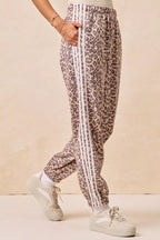 BiBi Side Lines Leopard Track Pants