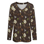 Baha Ranch Western Print Long Sleeve Tee Baha Ranch Western Wear