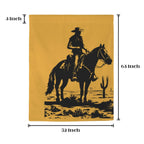 Desert Cowboy Window Curtain 52"x63" Made in America Baha Ranch Western Wear