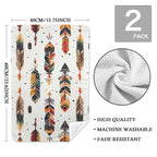 Southwestern Feathers Set of 2 Dish Towels Made in America Baha Ranch Western Wear