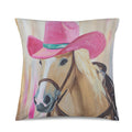 Baha Ranch Cowgirl Horse Velvety Soft Throw Pillow Case Made in America Baha Ranch Western Wear