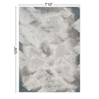 Geometrix GC_DIM1012 Gray 7 ft. 10 in. x 10 ft. 6 in. Contemporary Area Rug with Geometric 3D Effect