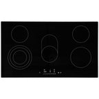 Built-in Electric Cooktop Radiant Ceramic Cooktop 5 Burners 35.4x20.5 inch