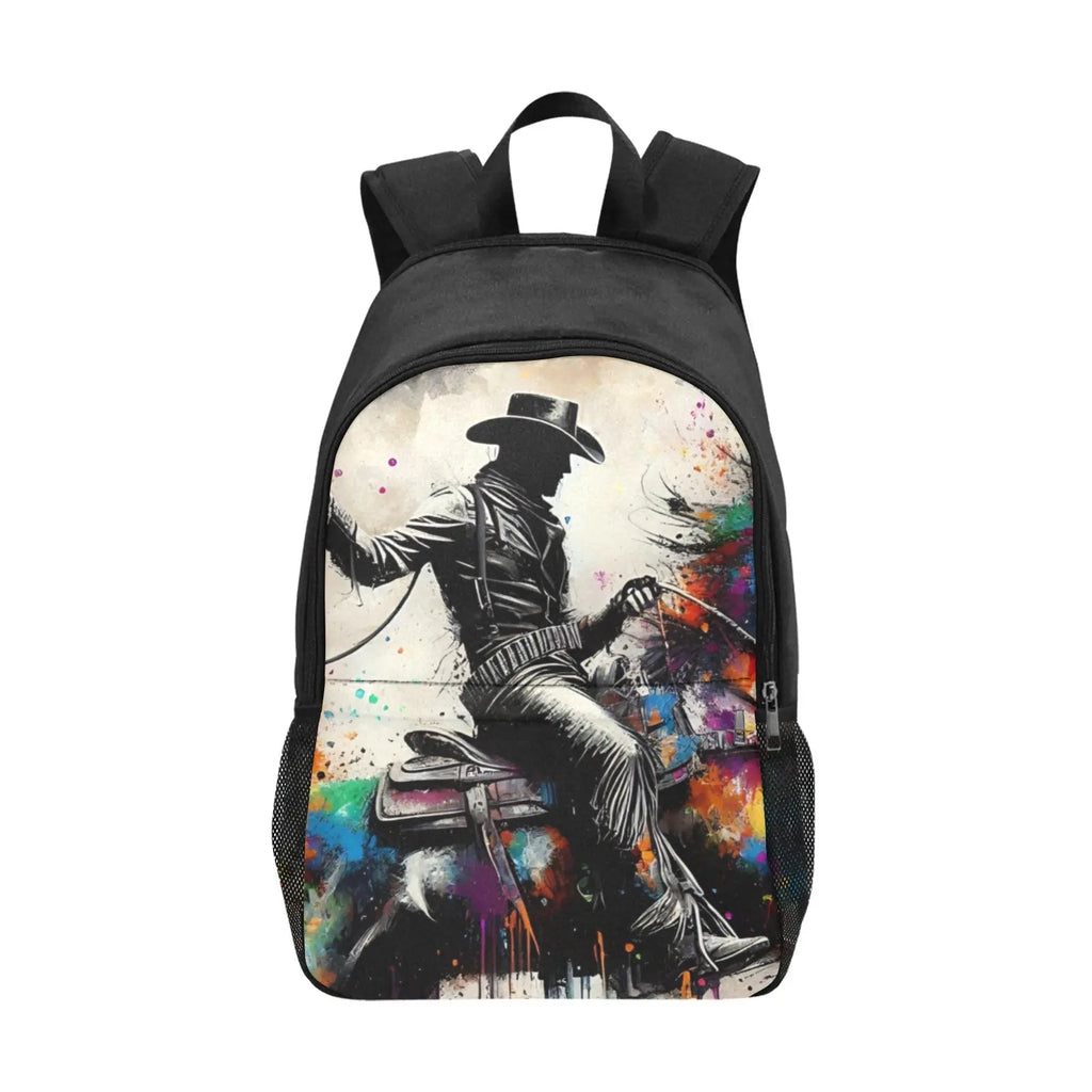 Watercolor Cowboy Backpack Baha Ranch Western Wear