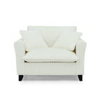 Lazy sofa chair, comfortable single-person sofa chair, with a backrest and soft seat cushion, having armrests on both sides, suitable for living room and bedroom - Beige
