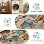 Baha Ranch Bohemian Southwest Floor Rug Runner Indoor 60" x 22" Made in America Baha Ranch Western Wear