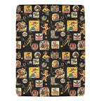 Vintage Cowgirl Collage Micro Fleece Throw Blanket 60" x 80" Made in America Baha Ranch Western Wear
