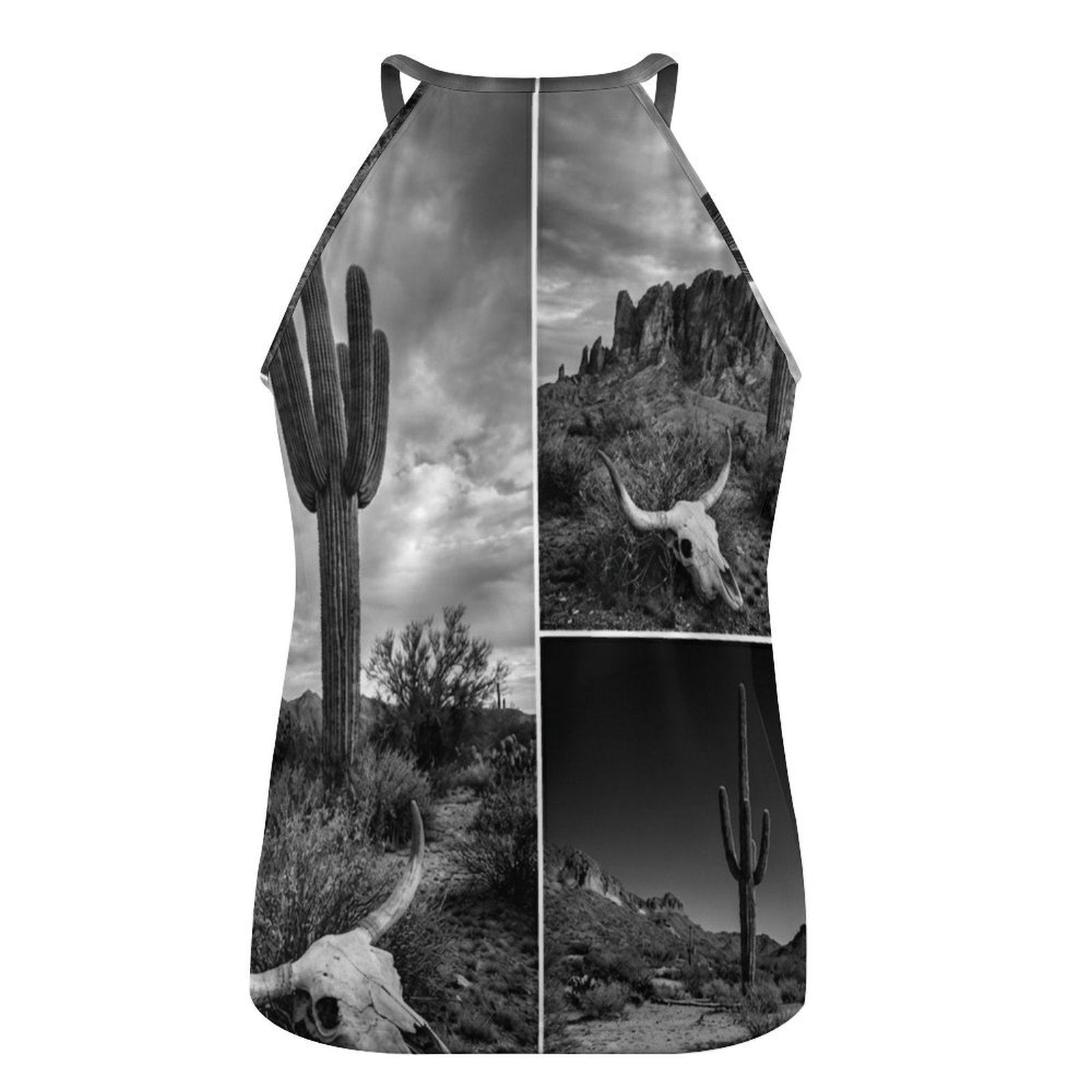 Baha Ranch Black White Desert Tank Top Baha Ranch Western Wear