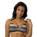 Baha Ranch Yeehaw Mustard Serape Bikini Top Baha Ranch Western Wear