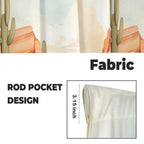 Watercolor Desert Curtains 28"x40" (2-Piece) Made in America Baha Ranch Western Wear