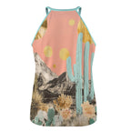 Baha Ranch Turquoise Cowgirl Retro Pop Western Tank Top Baha Ranch Western Wear