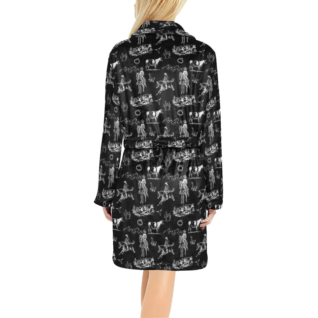 Ranch Life Women's Western Bath Robe Baha Ranch Western Wear