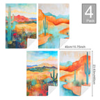 Desert Dreaming Set of 4 Kitchen Dish Towels Made in America Baha Ranch Western Wear