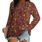 Baha Ranch Western Print Long Sleeve Top Baha Ranch Western Wear