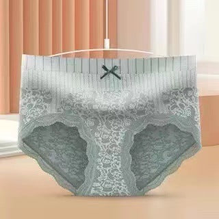 Plus Size Briefs Lace Mid Waist Women Shaping