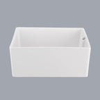 23.6' L X 18' W White Ceramic Single Bowl Kitchen Sink