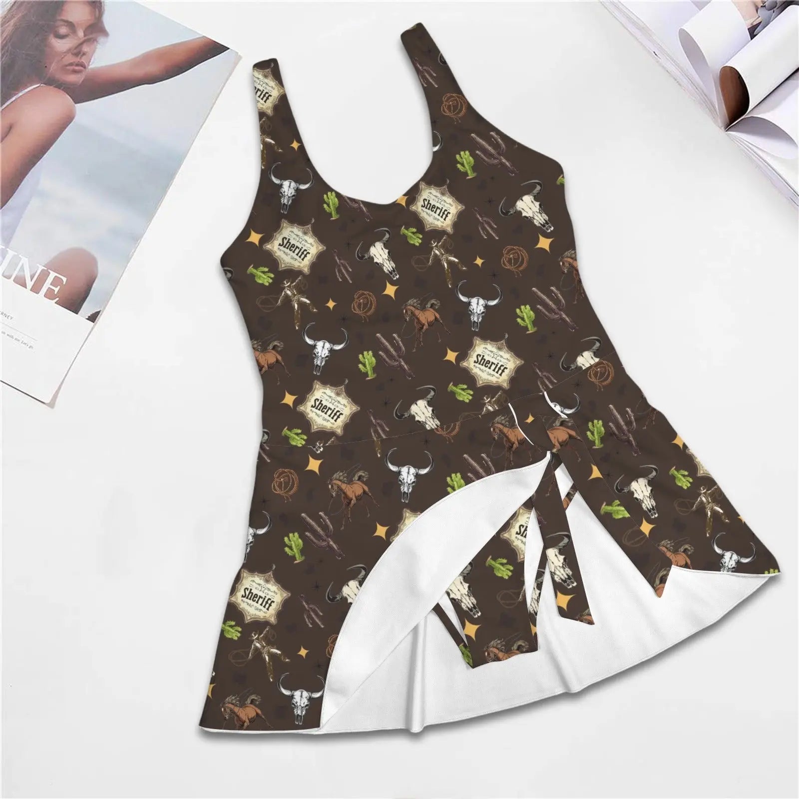 Baha Ranch Get Western Skirted Swimsuit Baha Ranch Western Wear