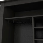 DEPOT E-SHOP Mojito Bar Cabinet, One Open Drawer, One Open Shelf, Black