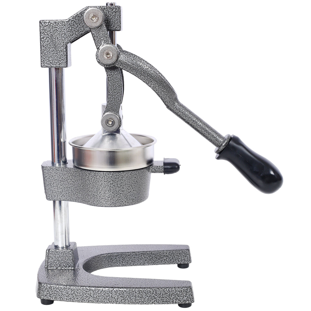Cast Iron Citrus Juicer , Extra-Large Commercial Grade Manual Hand Press , Heavy Duty Countertop Squeezer for Fresh Orange Juice ,grey color
