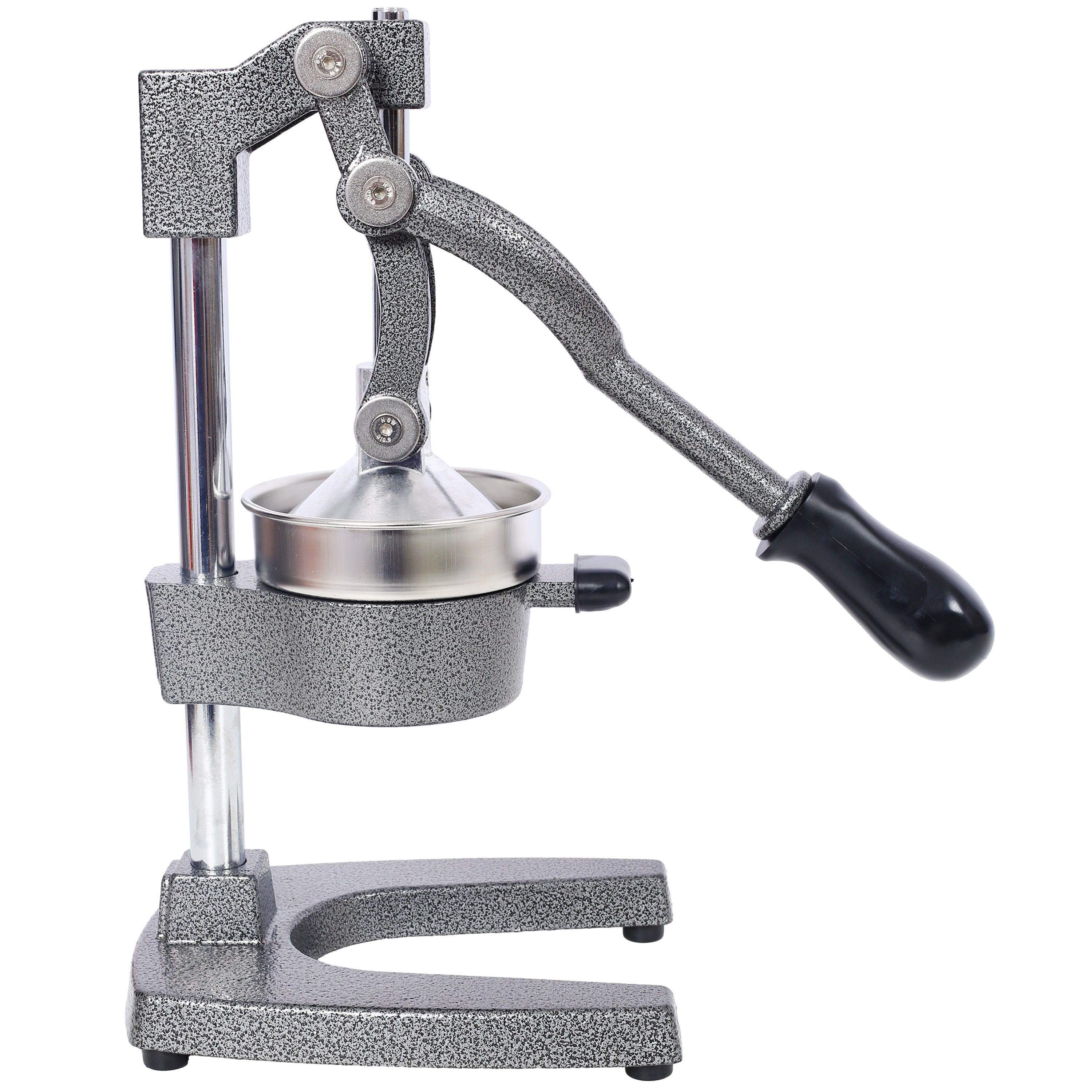 Cast Iron Citrus Juicer , Extra-Large Commercial Grade Manual Hand Press , Heavy Duty Countertop Squeezer for Fresh Orange Juice ,grey color