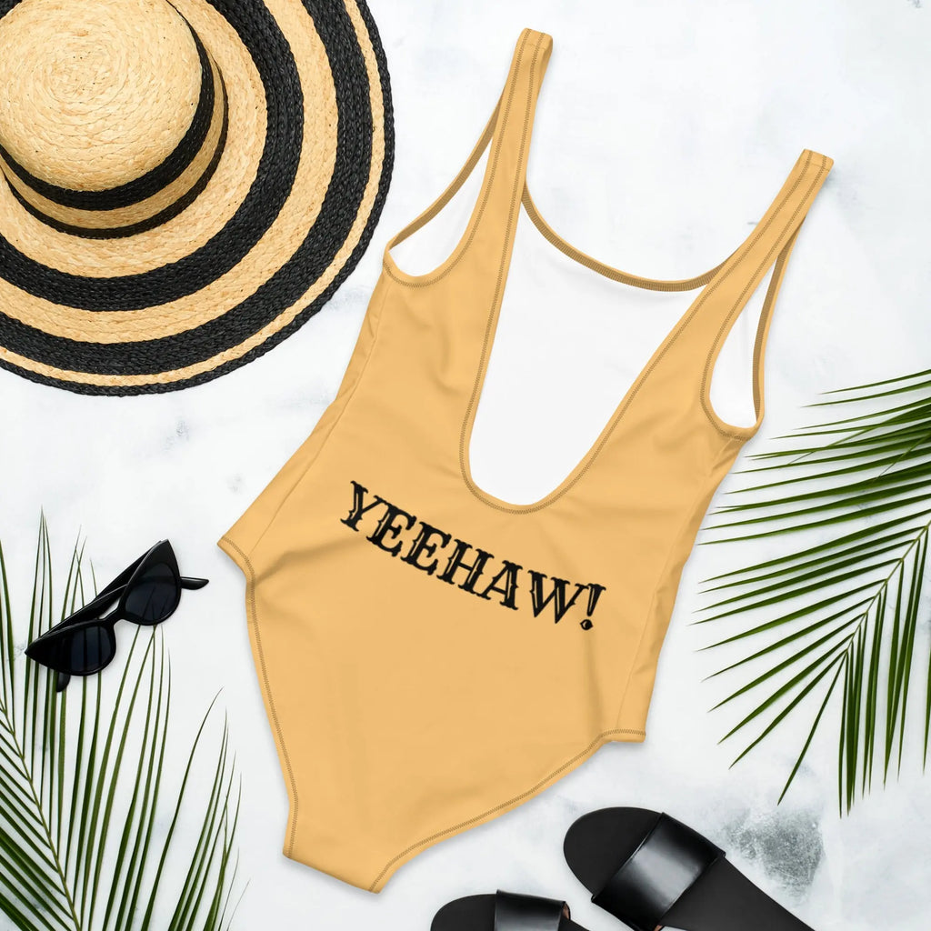 Baha Ranch Yeehaw Let's Be Cowgirls One Piece Swim Suit Baha Ranch Western Wear