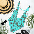 Baha Ranch Yeehaw Turquoise Horseshoe One-Piece Swimsuit Baha Ranch Western Wear