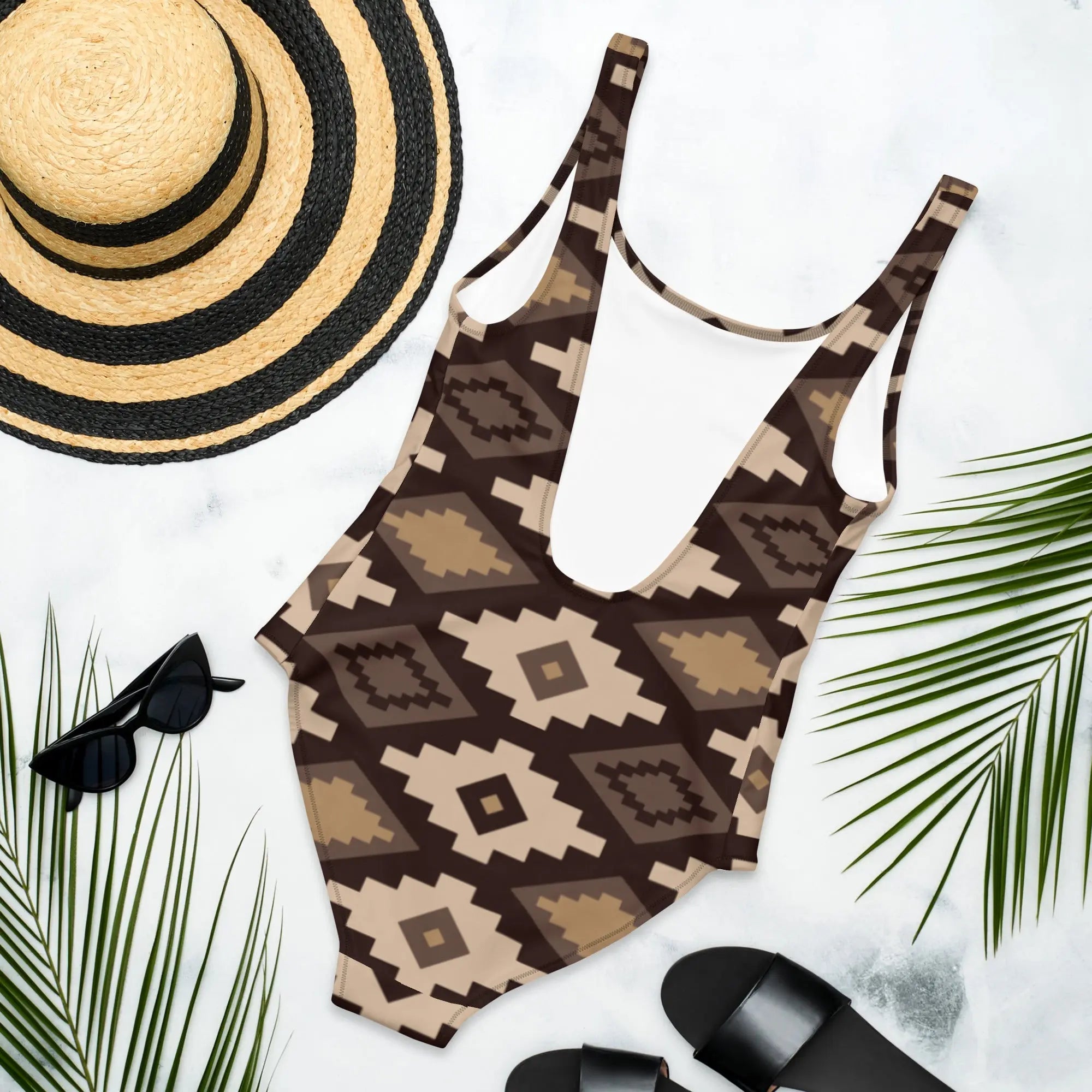 Baha Ranch Yeehaw Southwestern Earth One-Piece Swimsuit Baha Ranch Western Wear