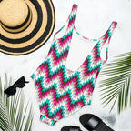 Baha Ranch Yeehaw Turquoise Aztec One-Piece Swimsuit Baha Ranch Western Wear