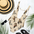 Baha Ranch Yeehaw Vintage Cowgirl One-Piece Swimsuit Baha Ranch Western Wear