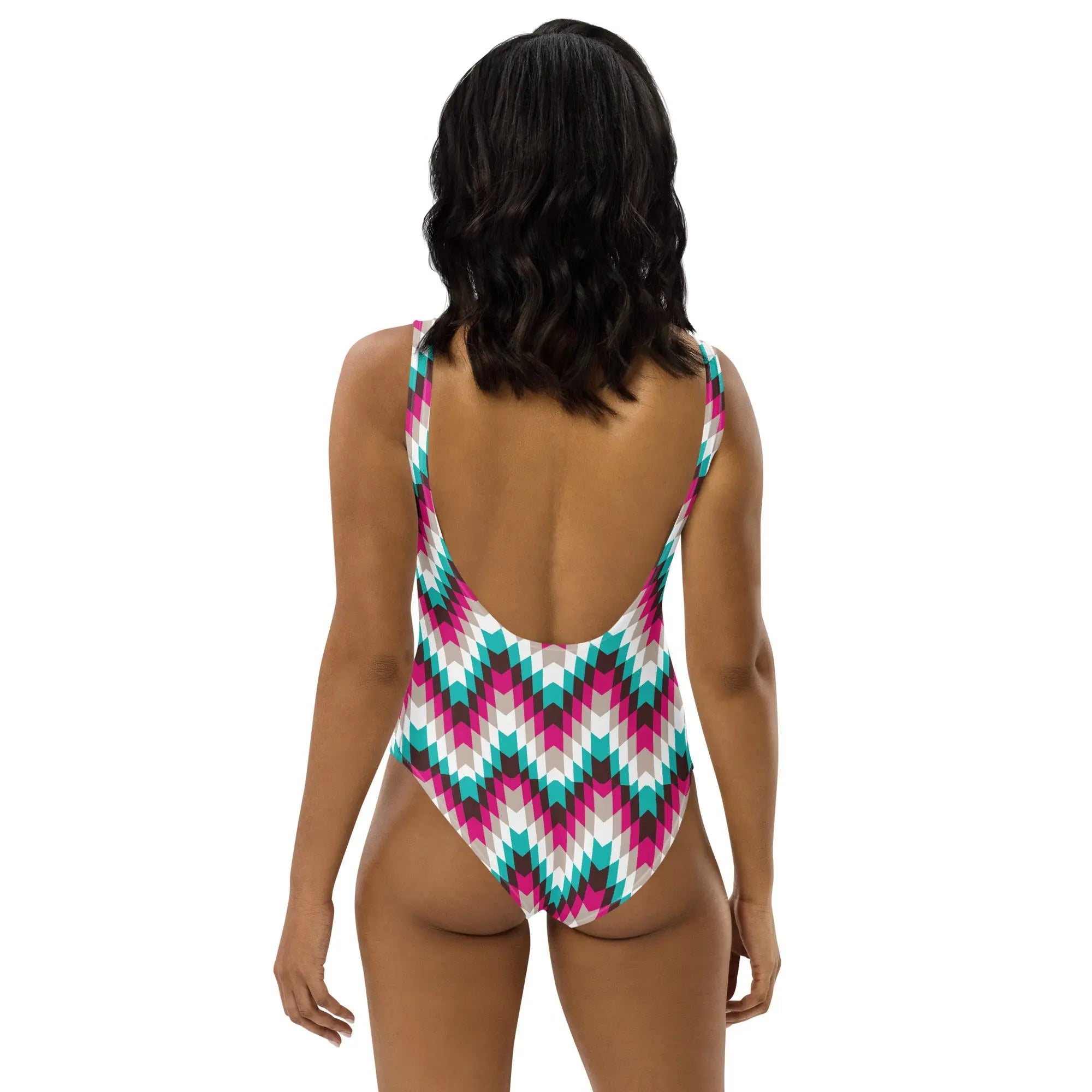 Baha Ranch Yeehaw Turquoise Aztec One-Piece Swimsuit Baha Ranch Western Wear