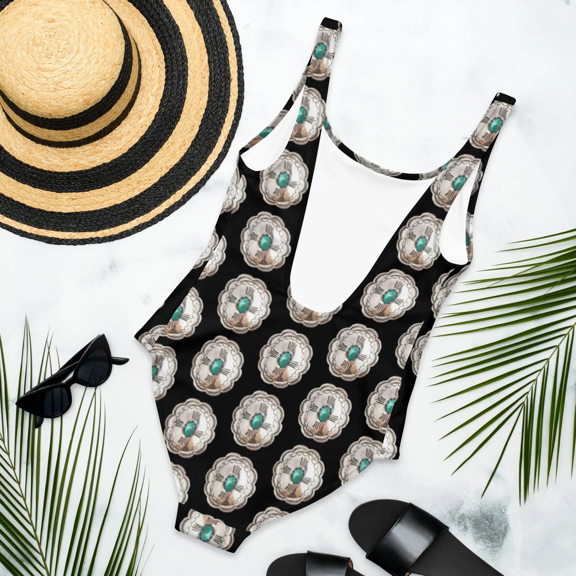 Baha Ranch Yeehaw Concho Crazy One-Piece Swimsuit Baha Ranch Western Wear