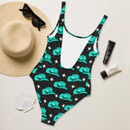 Baha Ranch Yeehaw Turquoise Hat One-Piece Swimsuit Baha Ranch Western Wear