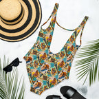 Baha Ranch Yeehaw Feelin' Lucky Cowgirl One-Piece Swimsuit Baha Ranch Western Wear