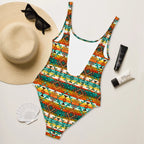 Baha Ranch Mustard Aztec One-Piece Swimsuit Baha Ranch Western Wear