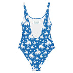 Baha Ranch Yeehaw Blue Rodeo Cowboy One-Piece Swimsuit Baha Ranch Western Wear
