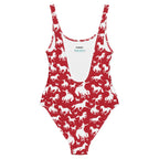 Baha Ranch Yeehaw Red Rodeo Cowboy One-Piece Swimsuit Baha Ranch Western Wear