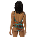 Baha Ranch Yeehaw Turquoise Aztec One-Piece Swimsuit Baha Ranch Western Wear