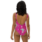 Baha Ranch Yeehaw Rhinestone Cowgirl Magenta One-Piece Swimsuit Baha Ranch Western Wear