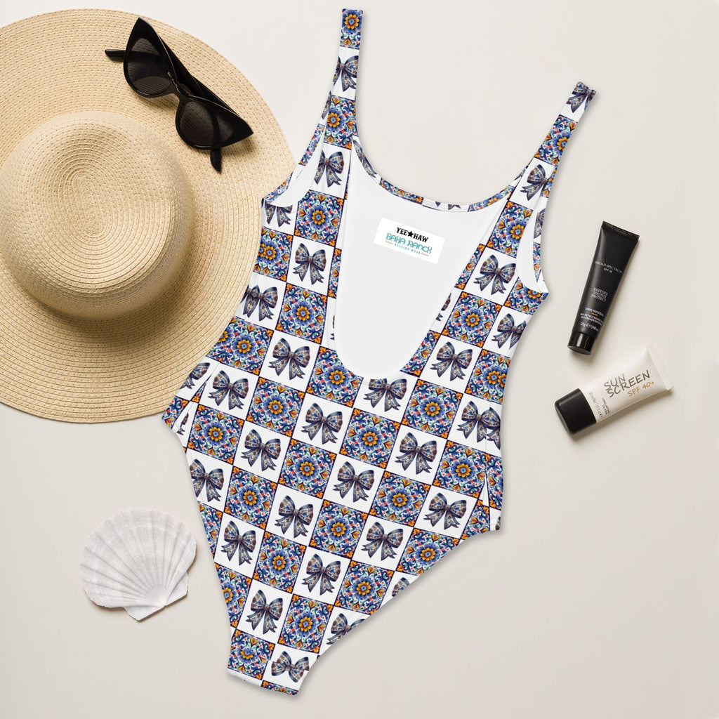 Baha Ranch Yeehaw Talavera One-Piece Swimsuit Baha Ranch Western Wear